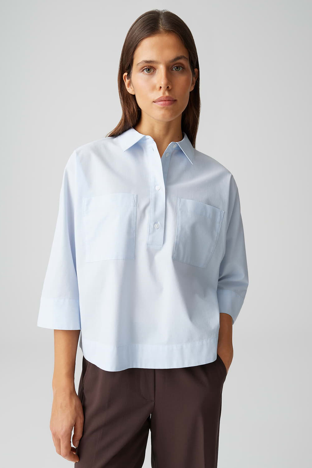 Opus Blouse Fadessa Boxy  Grijs