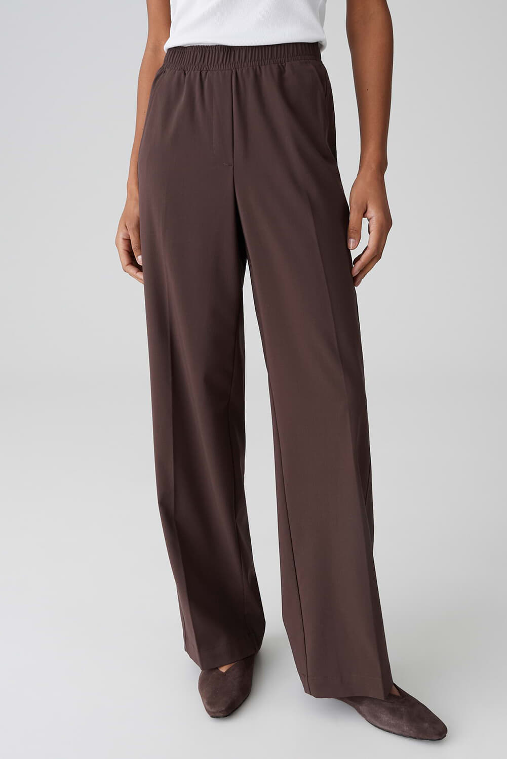 Opus Broek Melane Bloom Bruin