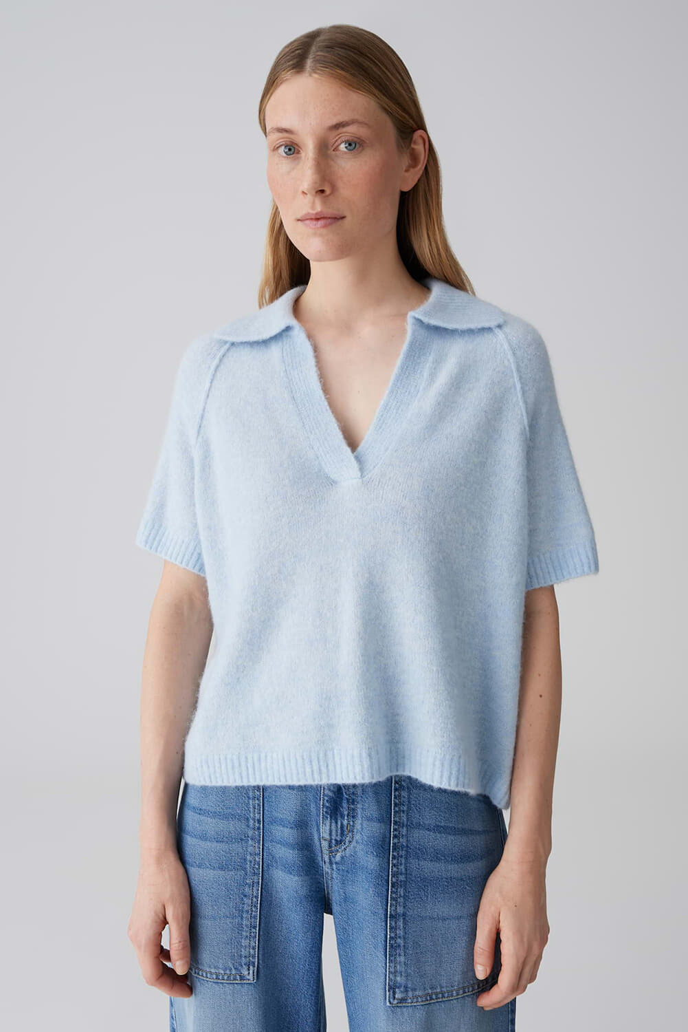 Opus Trui Pathena V-hals Grijs