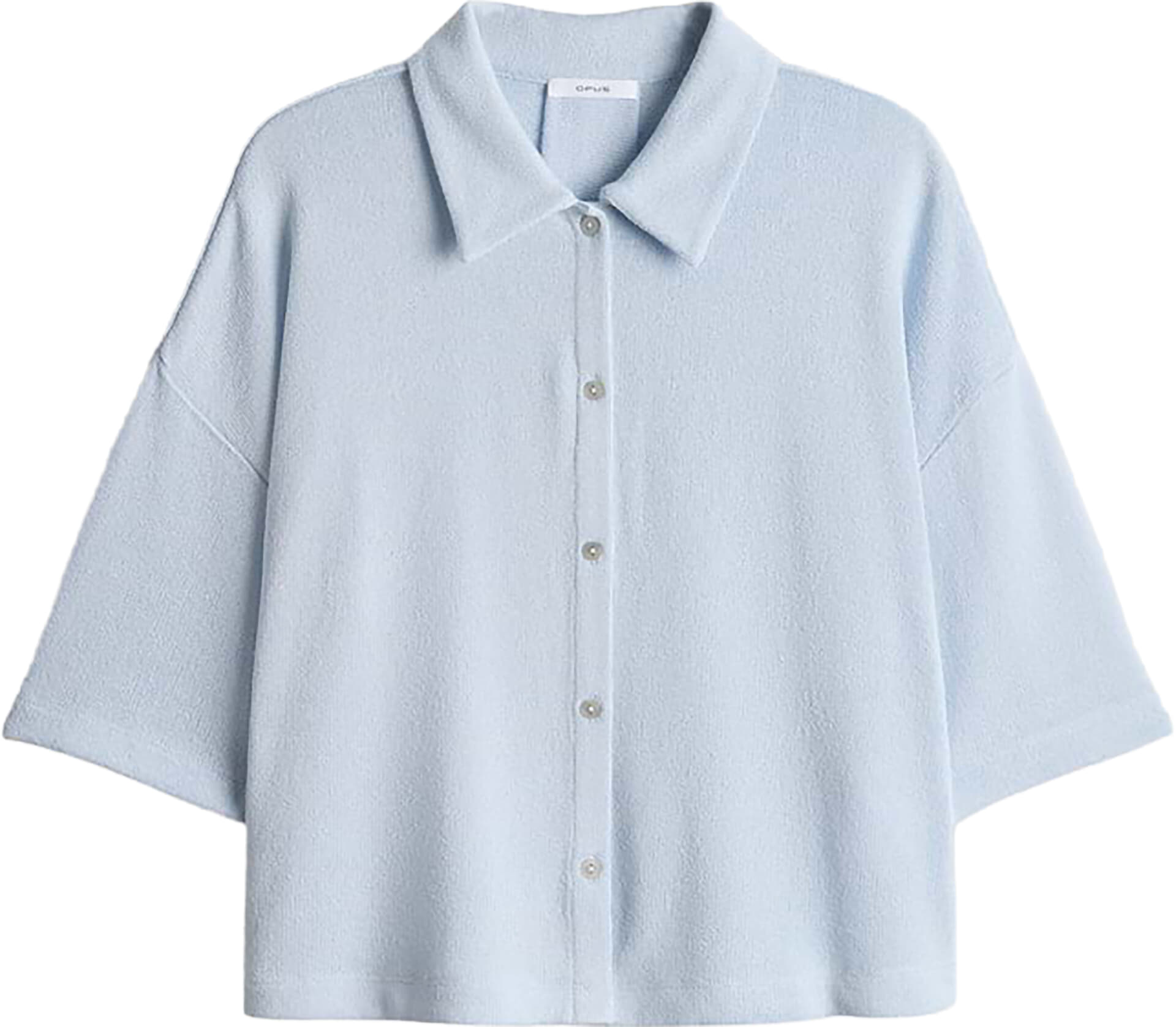 Opus Blouse Sitrica in een fijn gebreide look Grijs