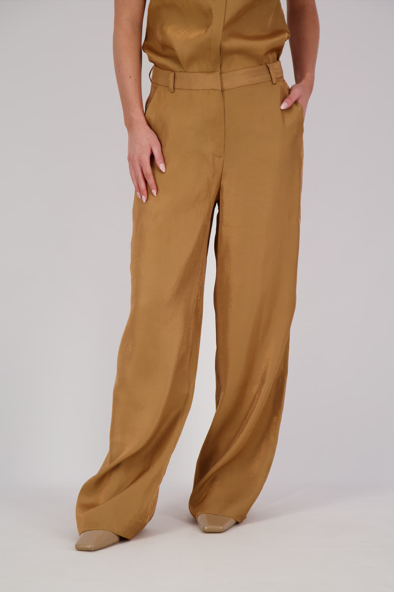 Aaiko Broek Cecilia Cognac