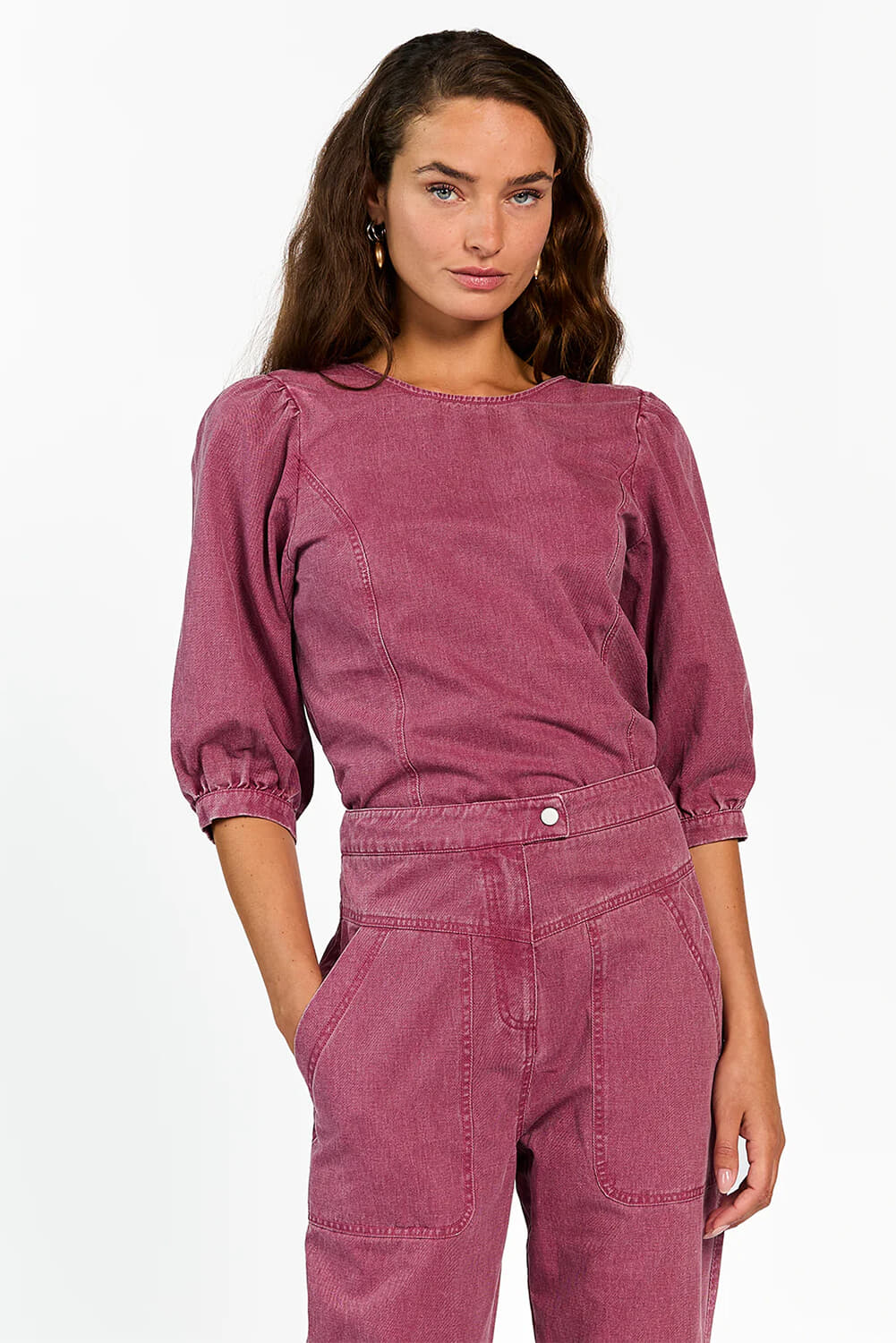 Aaiko Top Nicola Bordeaux Rood