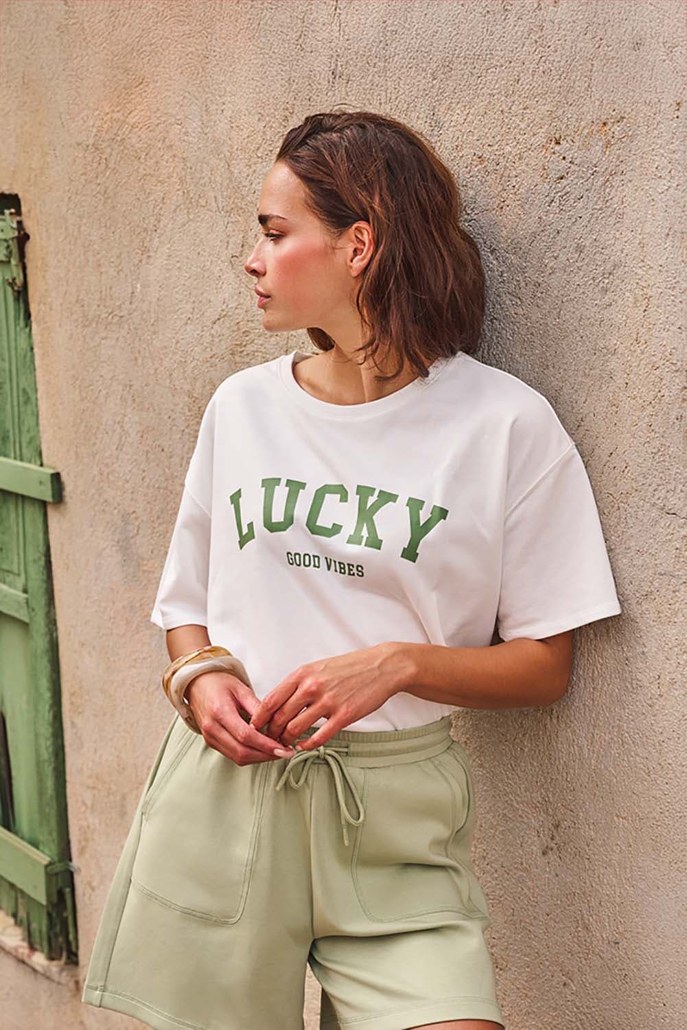 Esqualo T-shirt Terry French  Wit