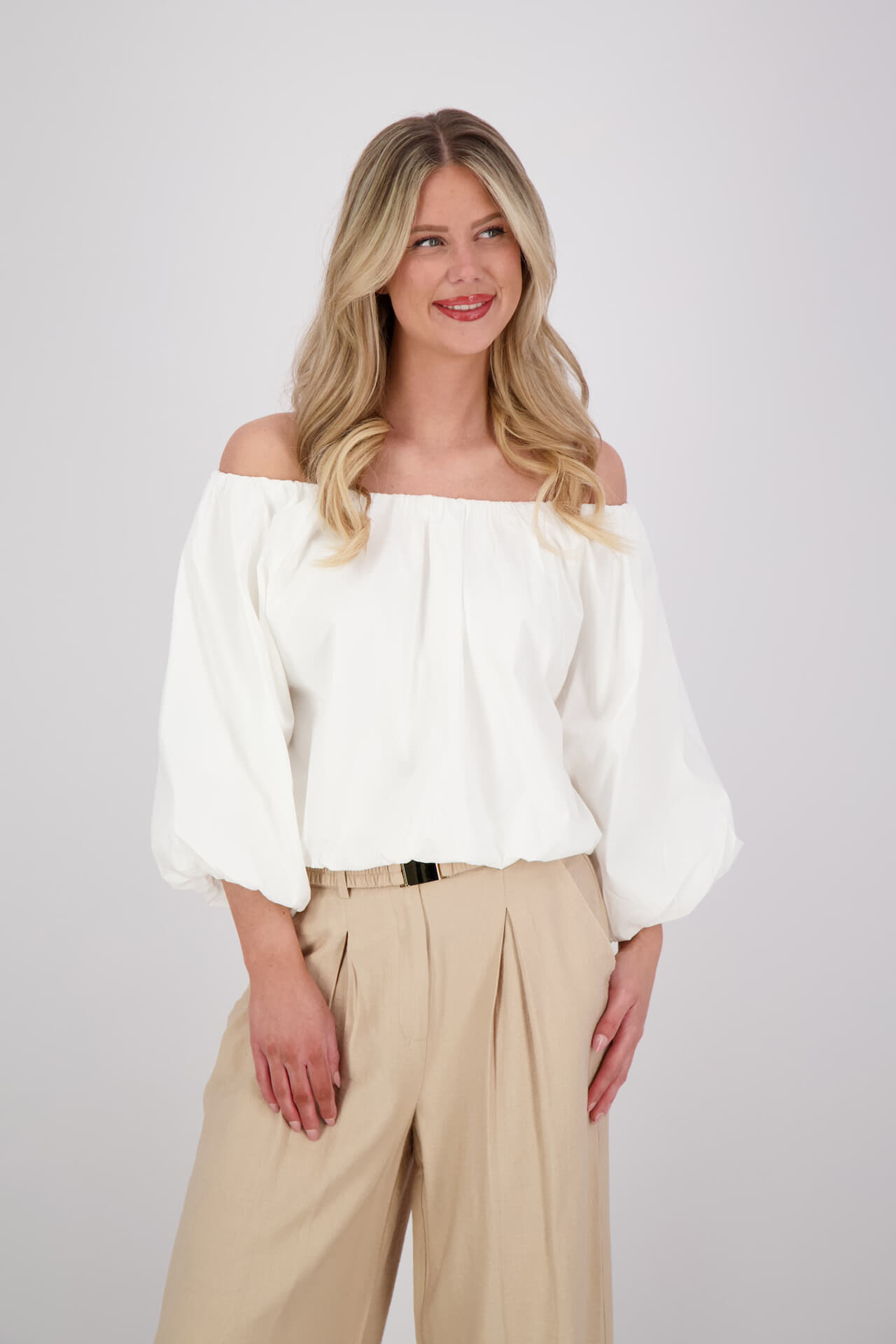 Aaiko Top Maddy Popline Off White