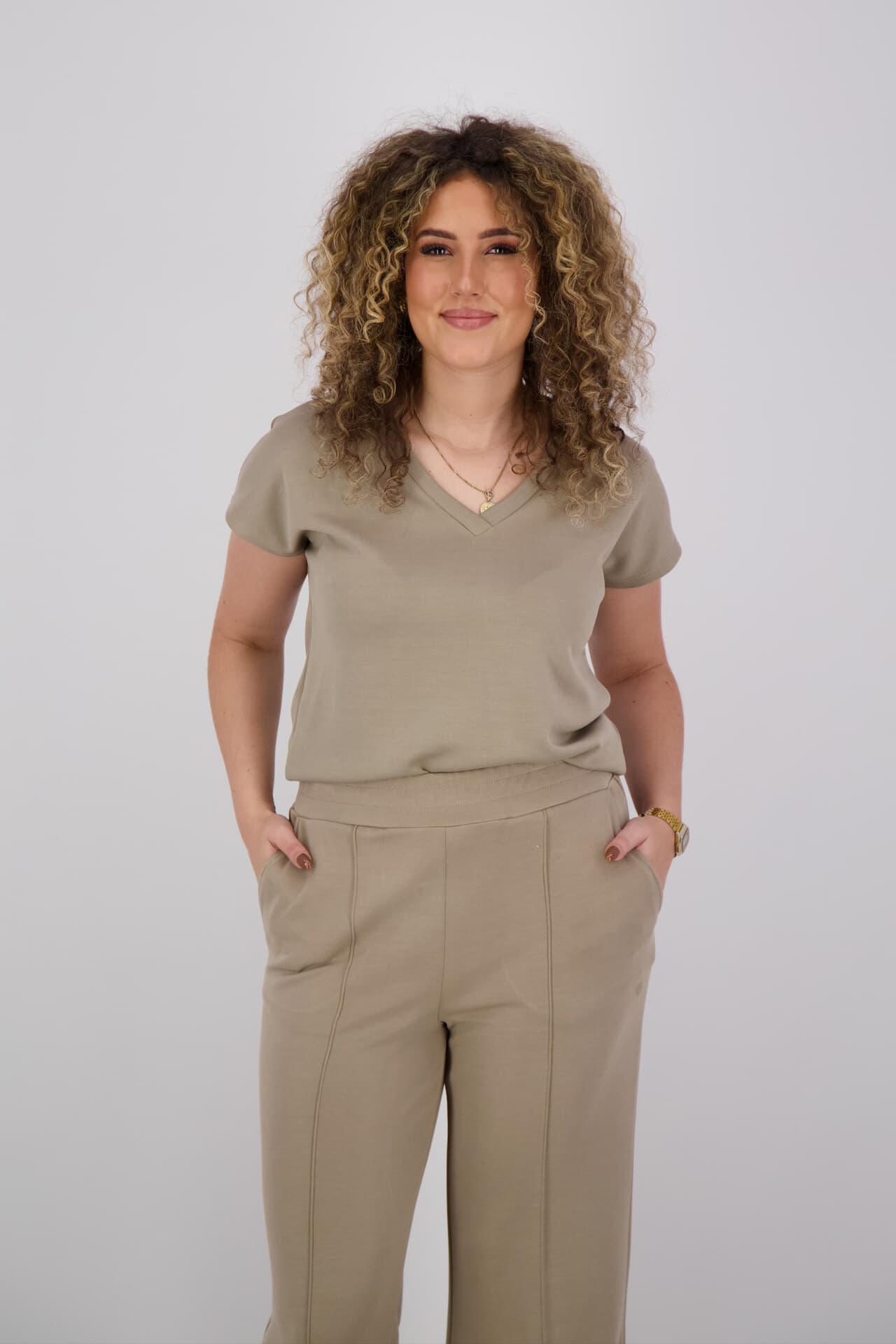 Aimée The Label Top Ingrid Taupe