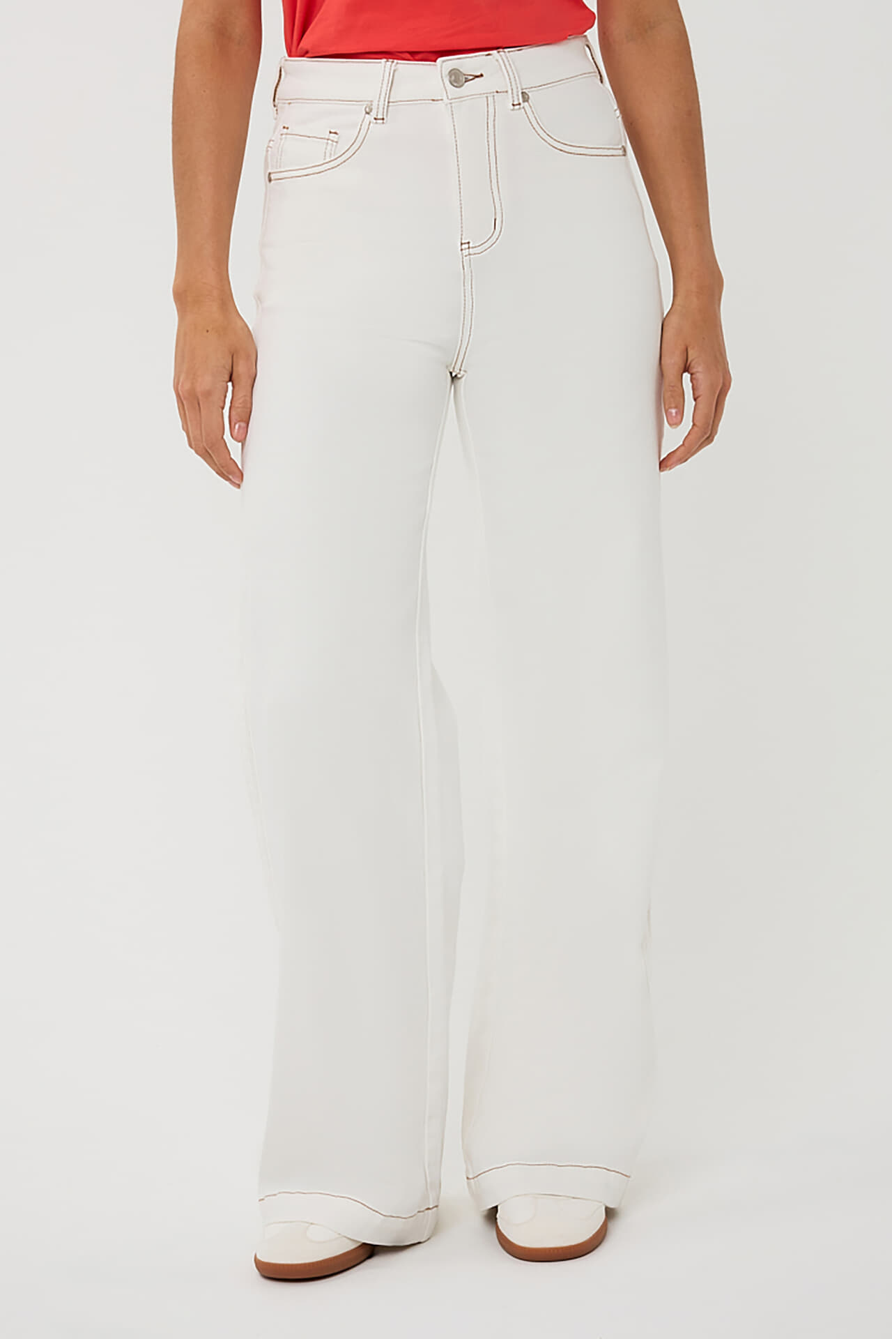 Esqualo Broek wide Wit