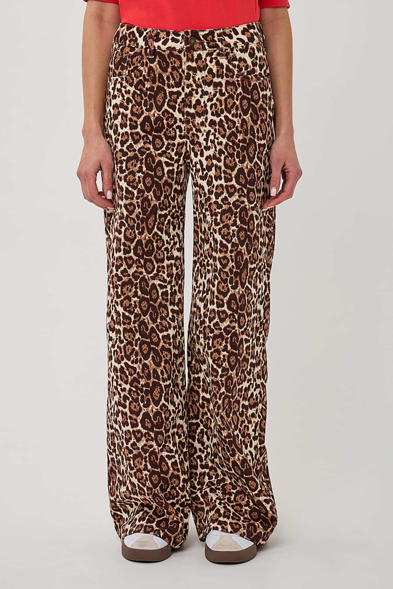 Esqualo Pantalon Scarlet Leopard Bruin