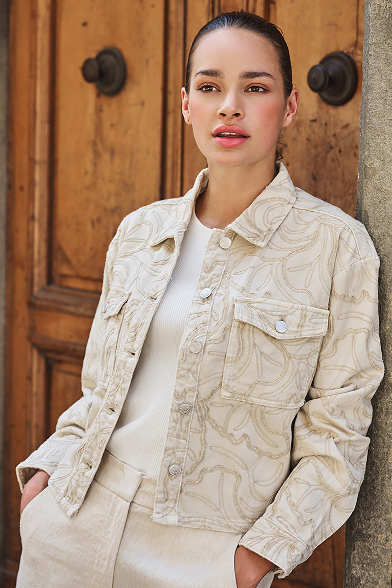 Esqualo Jack 3D embroidery Kaki