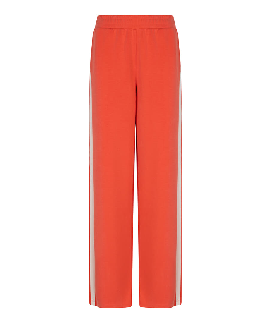 Esqualo Pantalon Stripe Wide Rood
