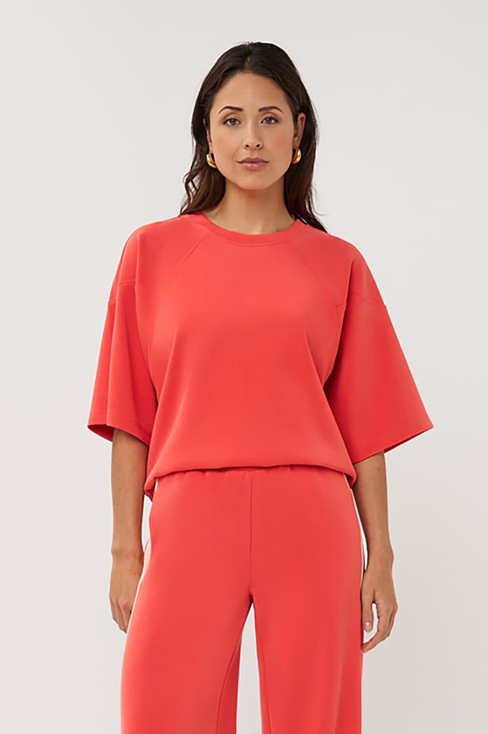 Esqualo Sweater Raglan Rood