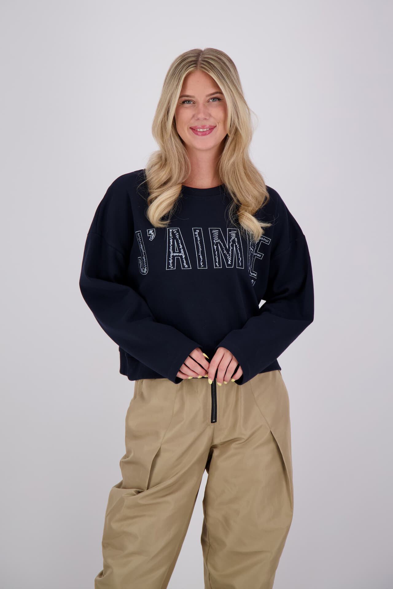 Aimée The Label Sweater Elan Blauw