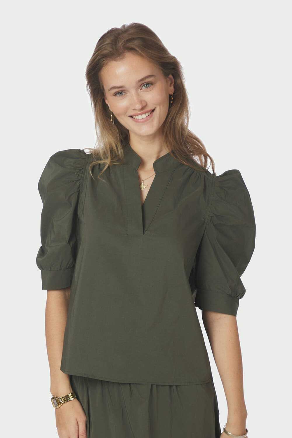 Neo Noir Blouse Roella Army