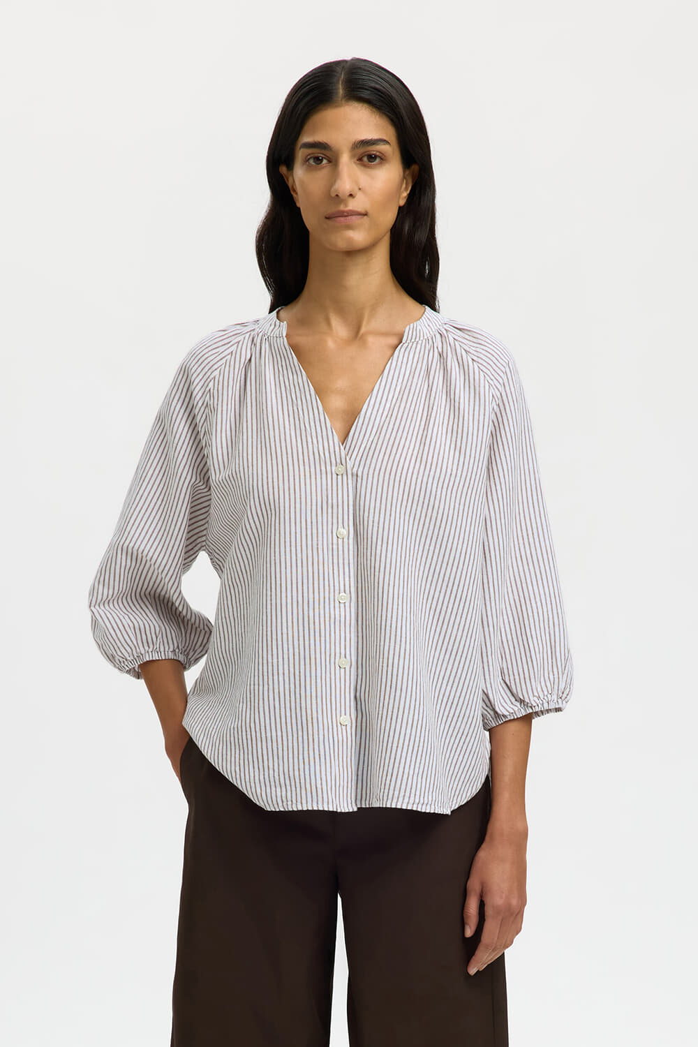Selected Femme Blouse Cleo-Alberta  Wit