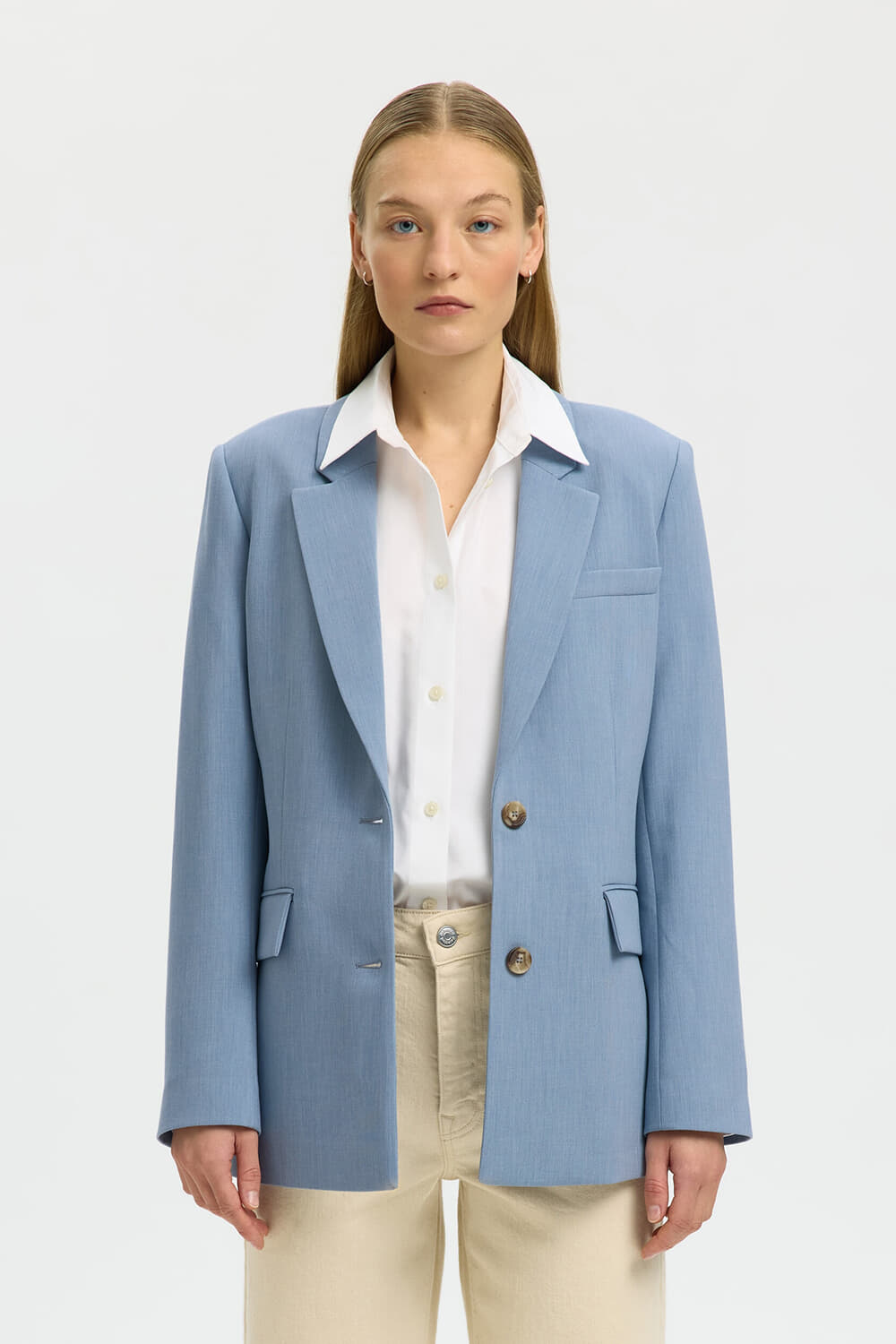 Selected Femme Blazer Rita Classic Hemelsblauw