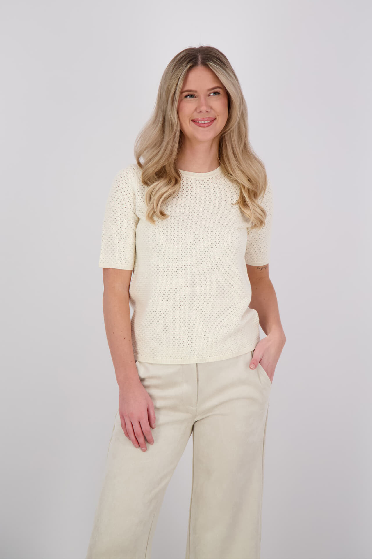 Selected Femme T-shirt Helle New Off White