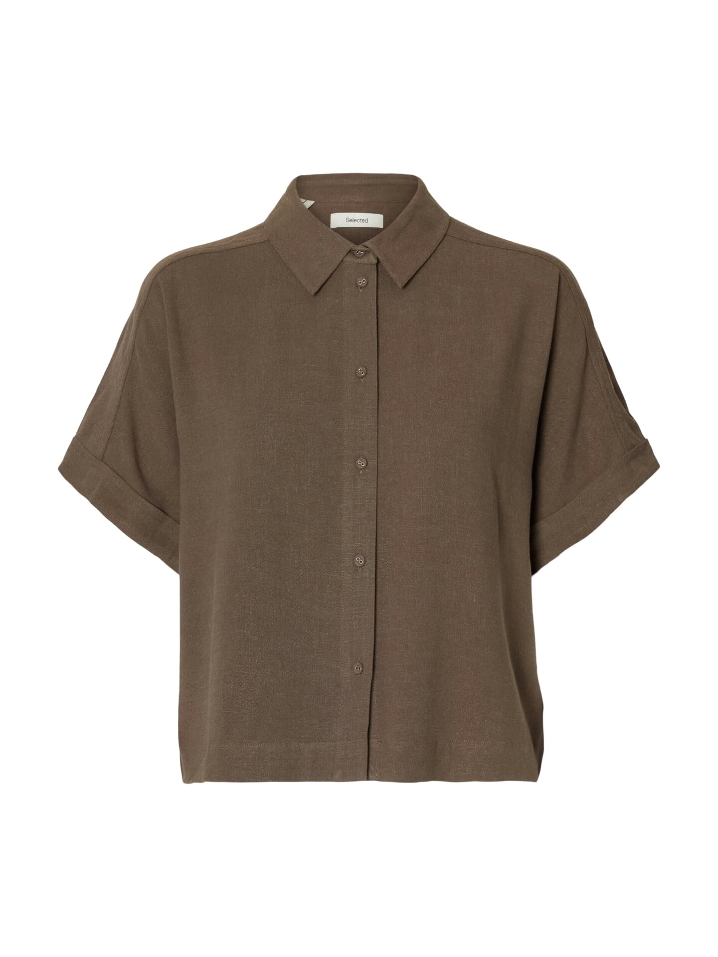 Selected Femme Blouse Viva Cropped Sun Bruin