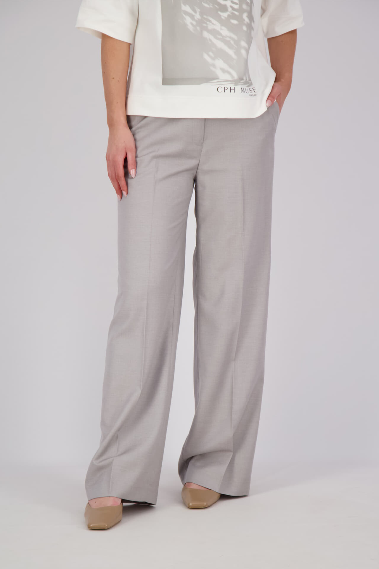 Copenhagen Muse Broek Tenna Grijs