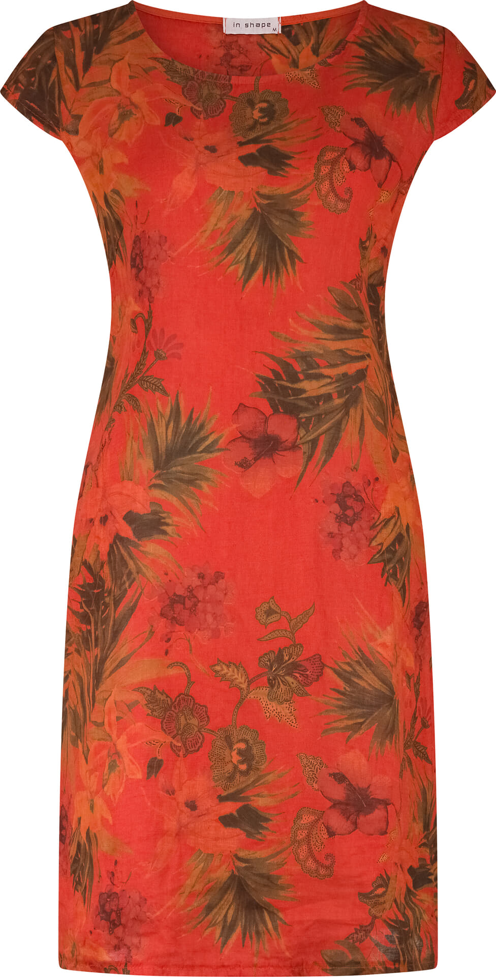 In Shape Jurk Fien Tropical  Rood