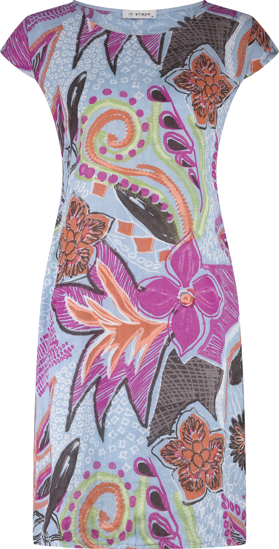 In Shape Jurk Fien Artistic  Blauw