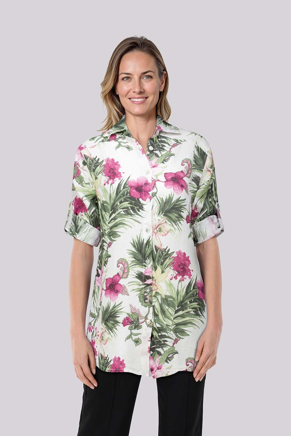 In Shape Blouse Femke Tropical Multi
