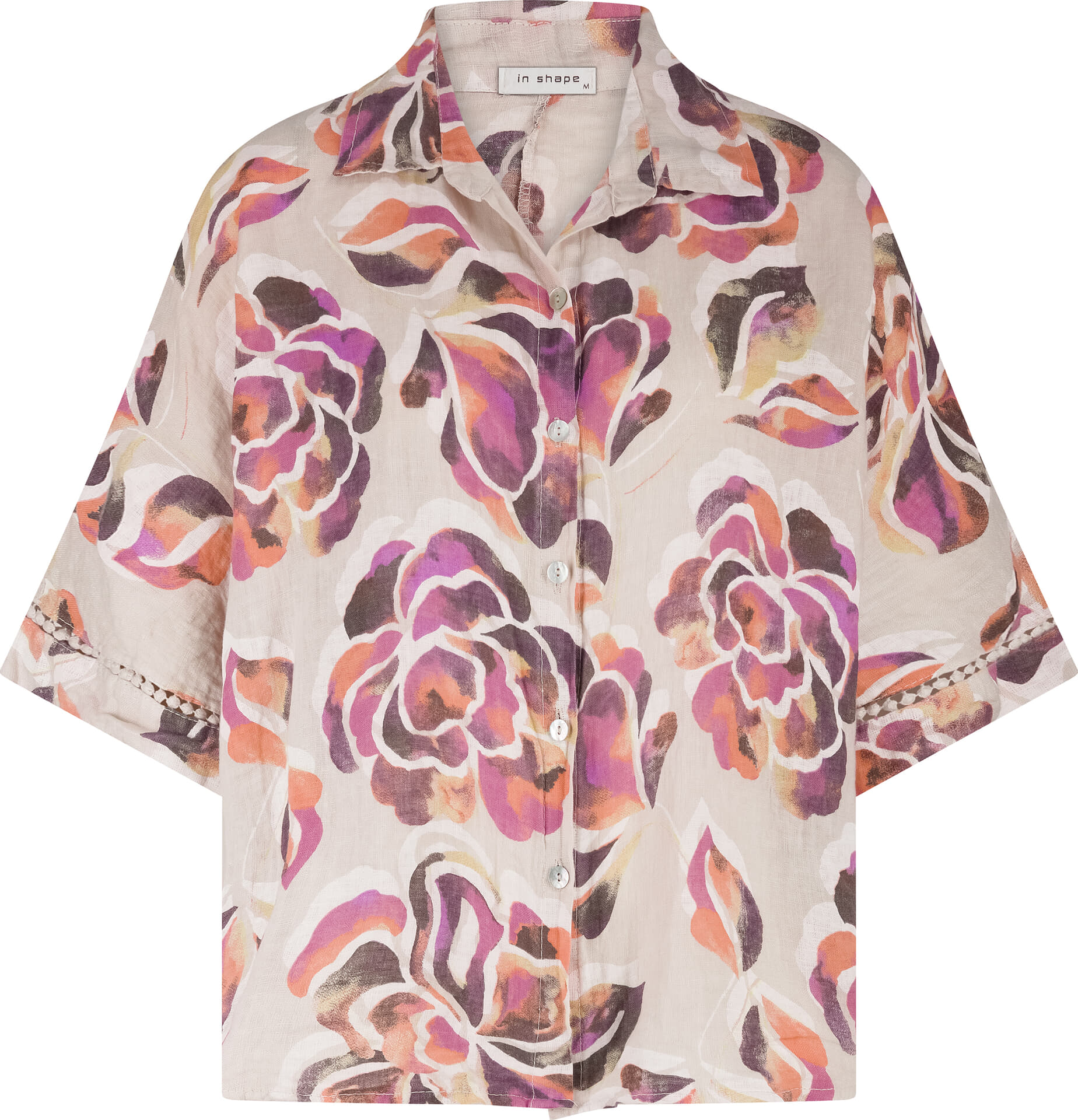 In Shape Blouse Femme AOP  Beige