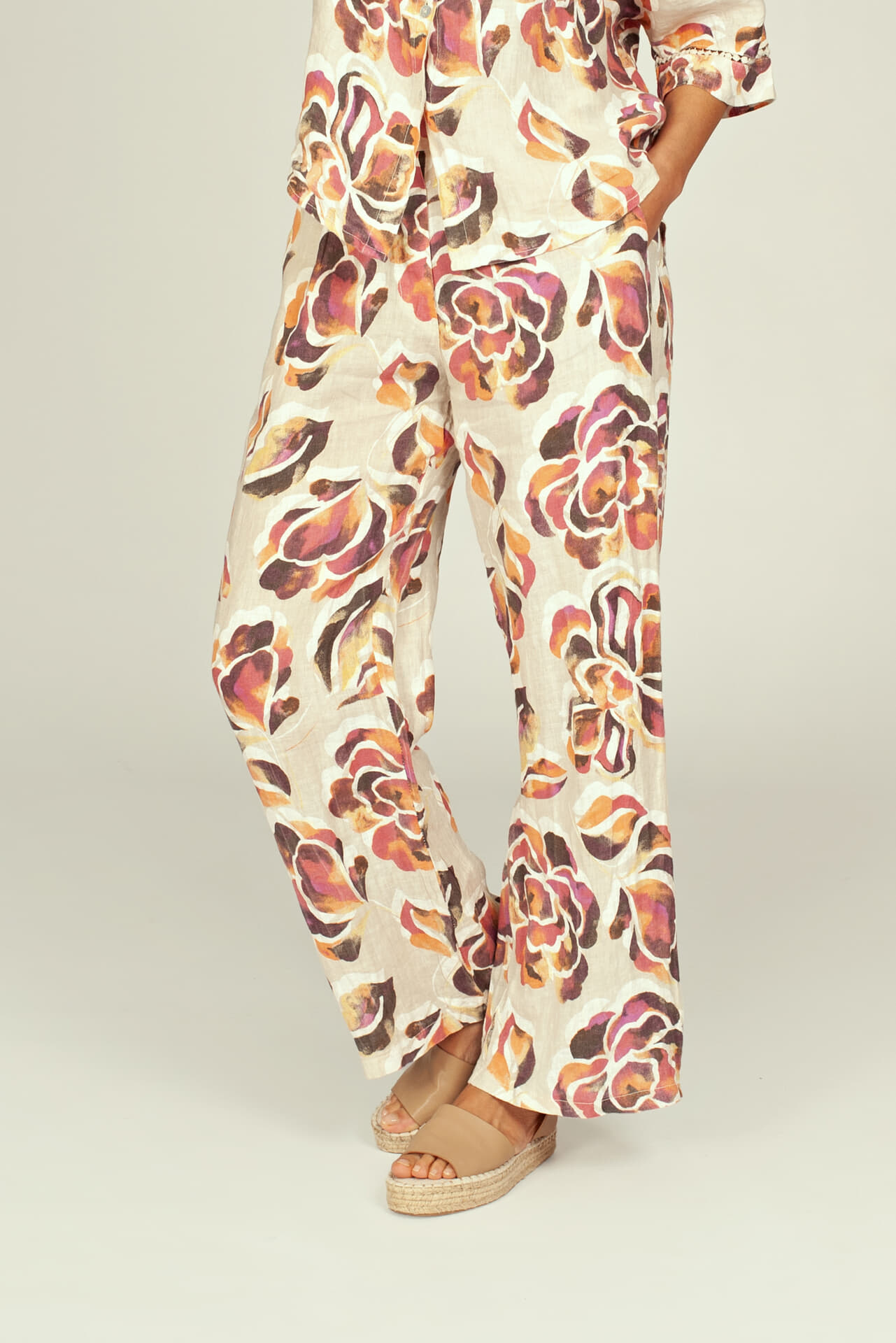 In Shape Broek Liva AOP Beige