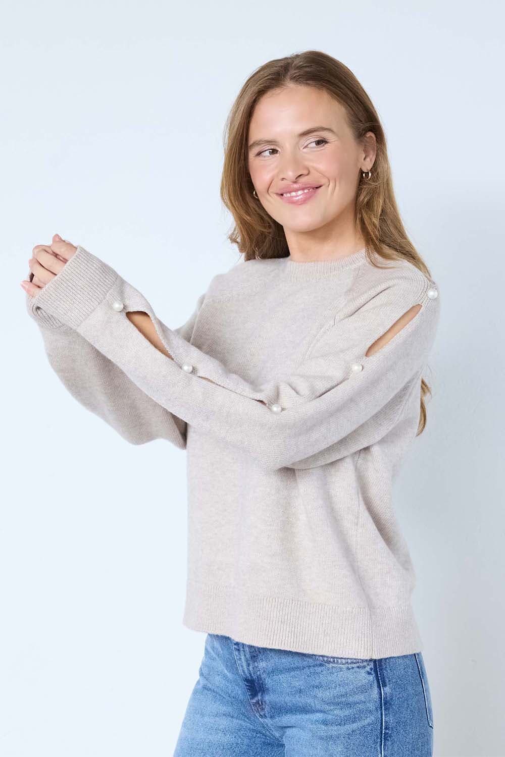 Co'couture Trui Roban Beige