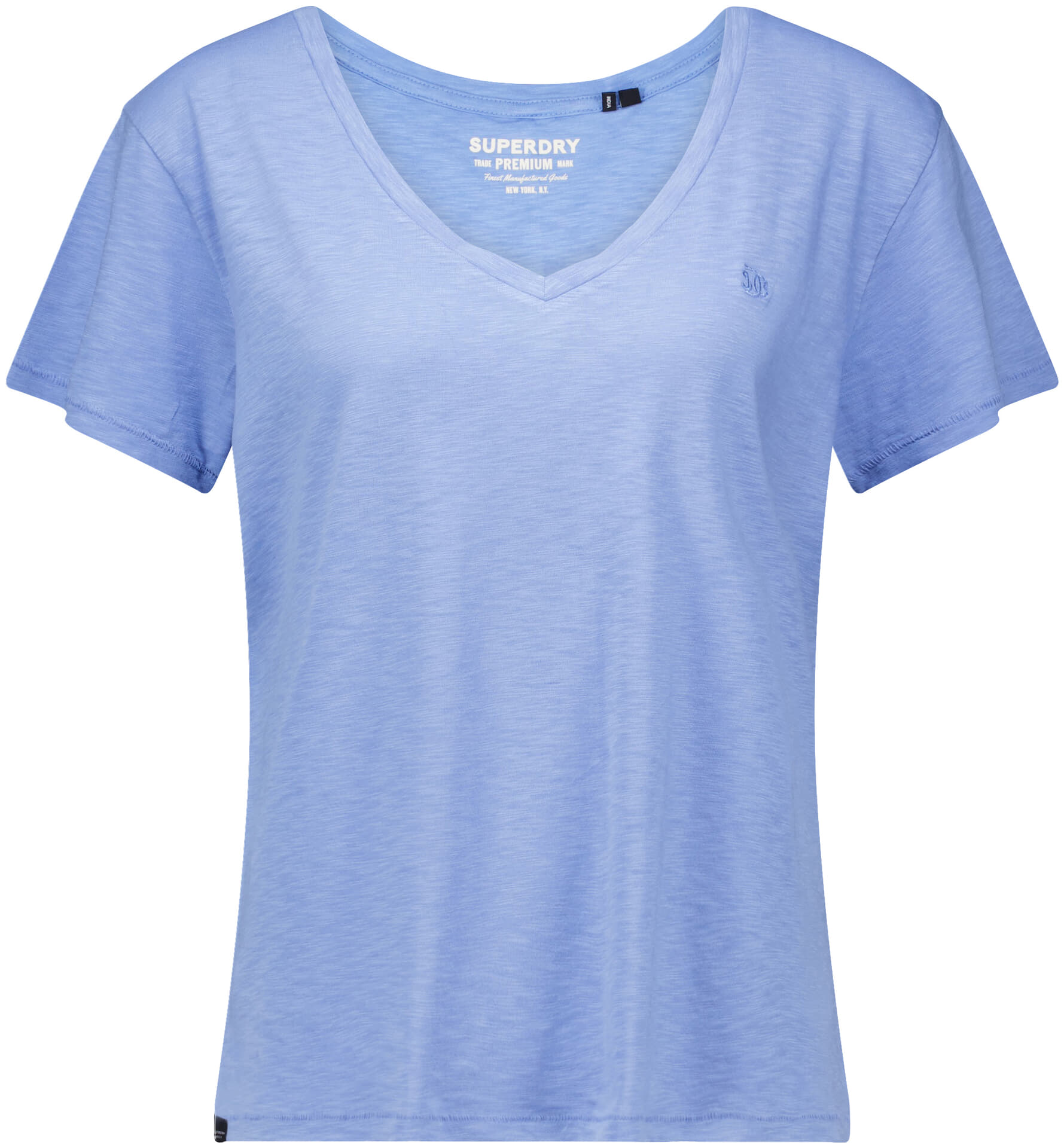 Superdry T-shirt Slub Blauw