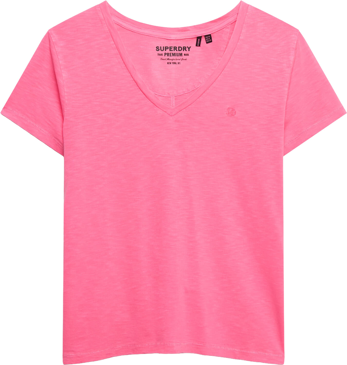 Superdry & Co T-shirt Slub Fuchsia