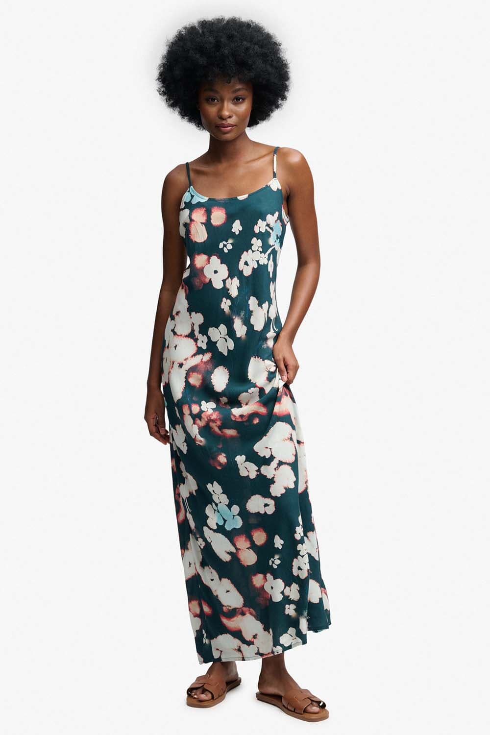 Superdry & Co Jurk Printed Maxi Zwart