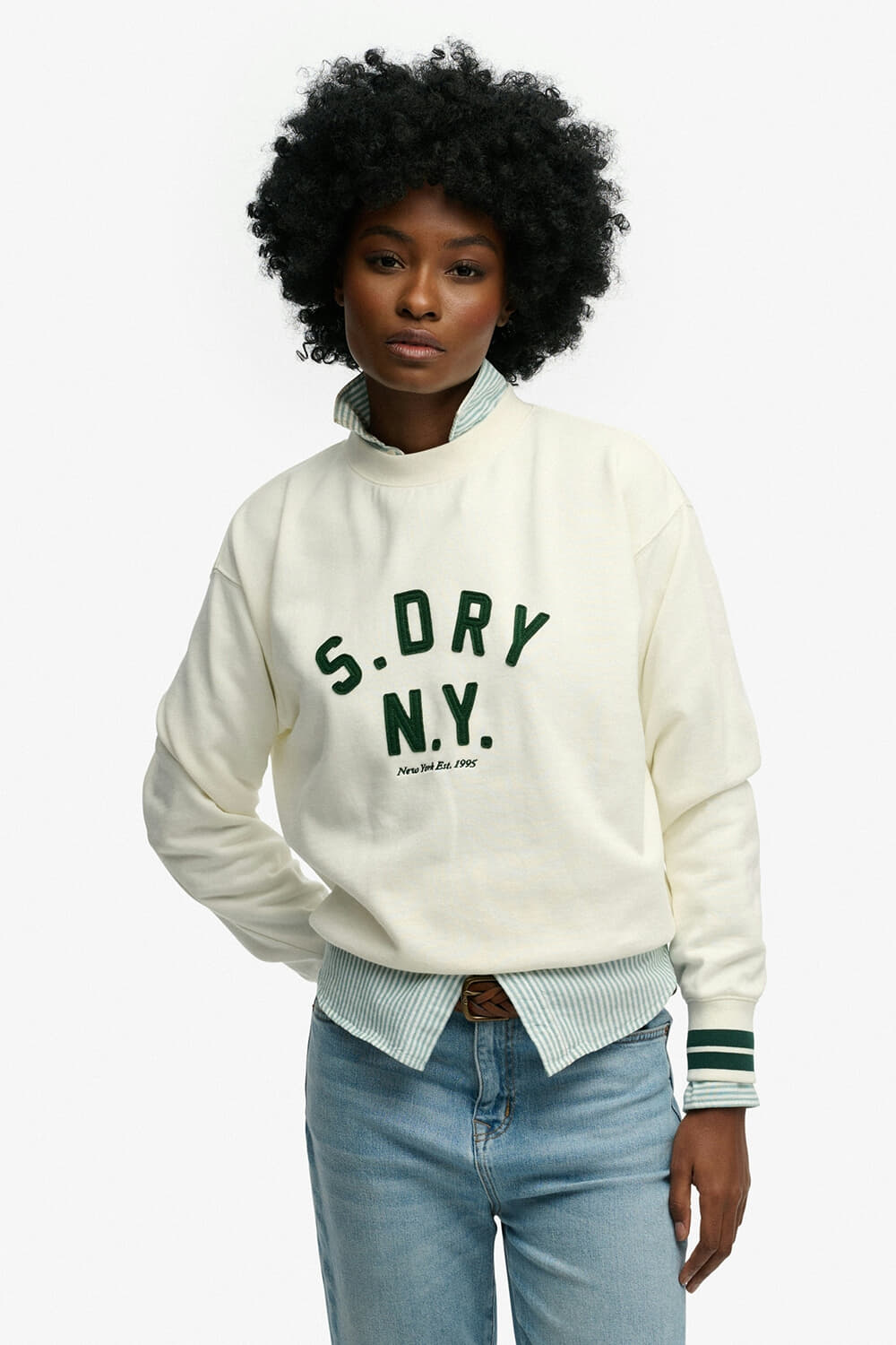 Superdry Sweater Country Club Off White