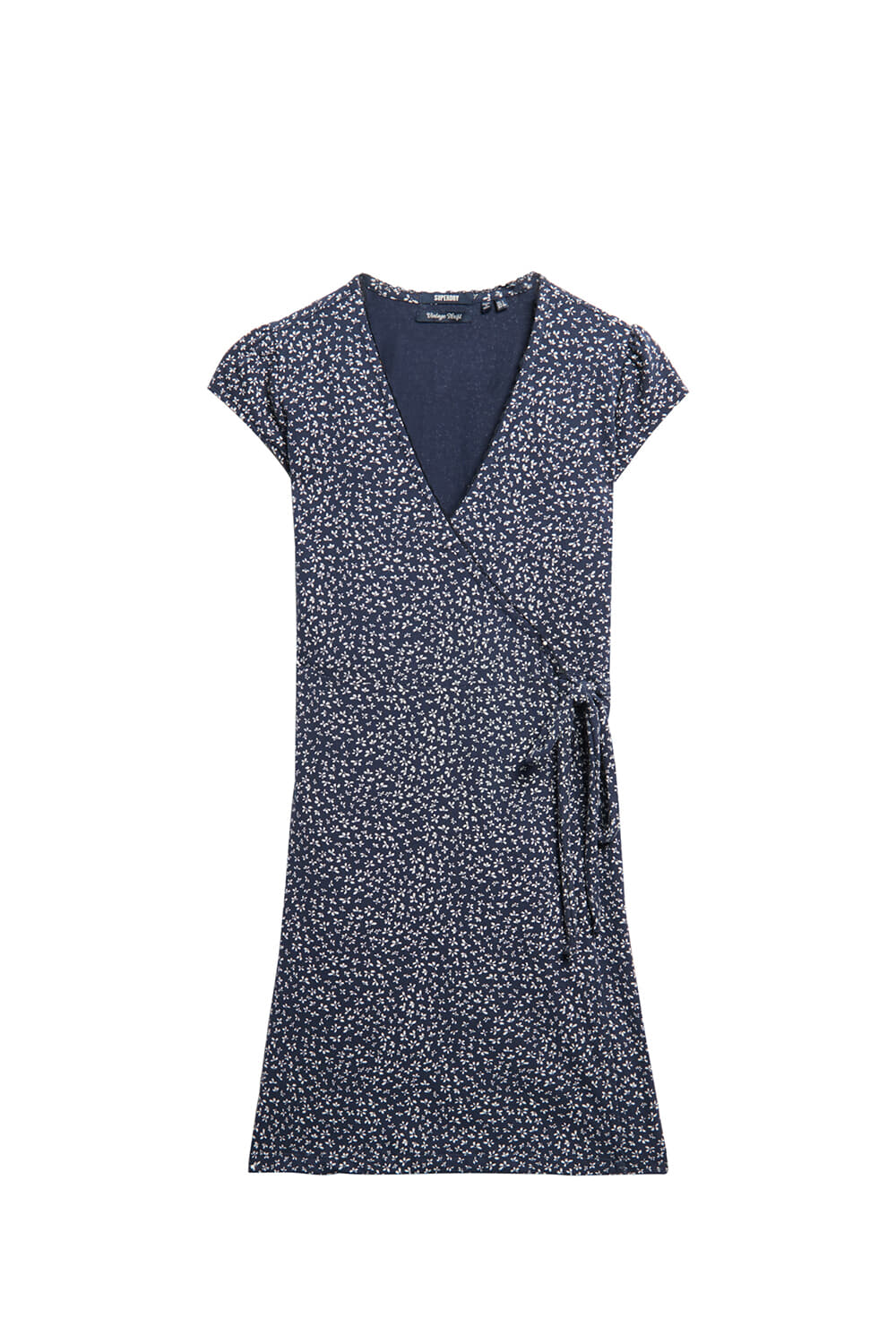 Superdry Jurk Athletic Essential Wrap Navy