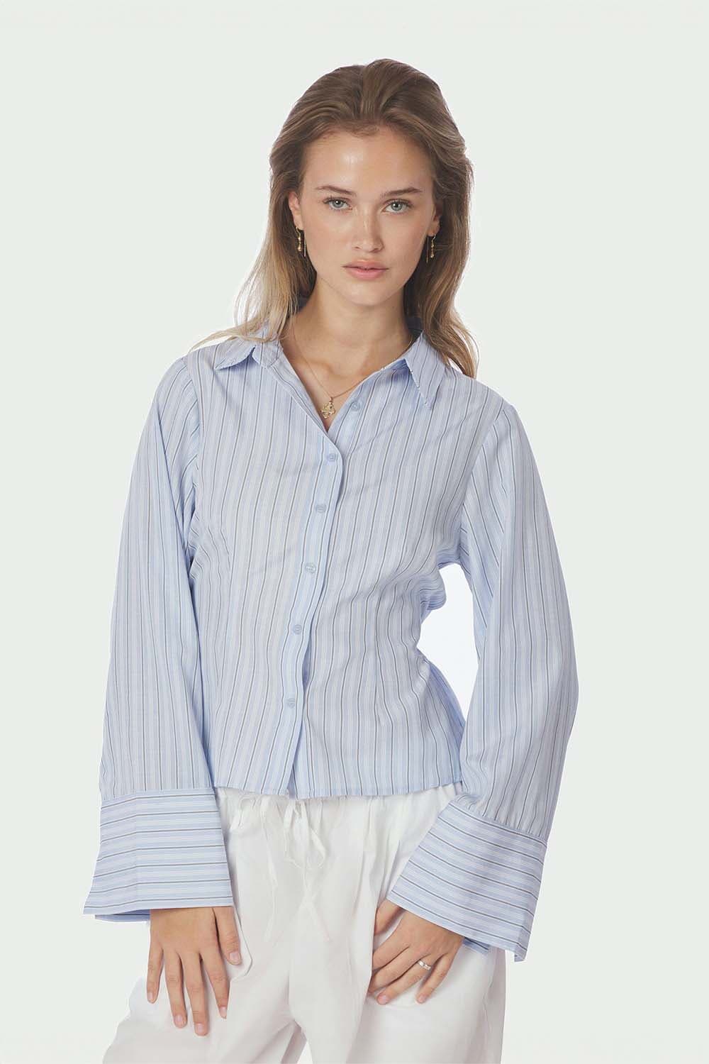 Neo Noir Blouse Clarida Blauw