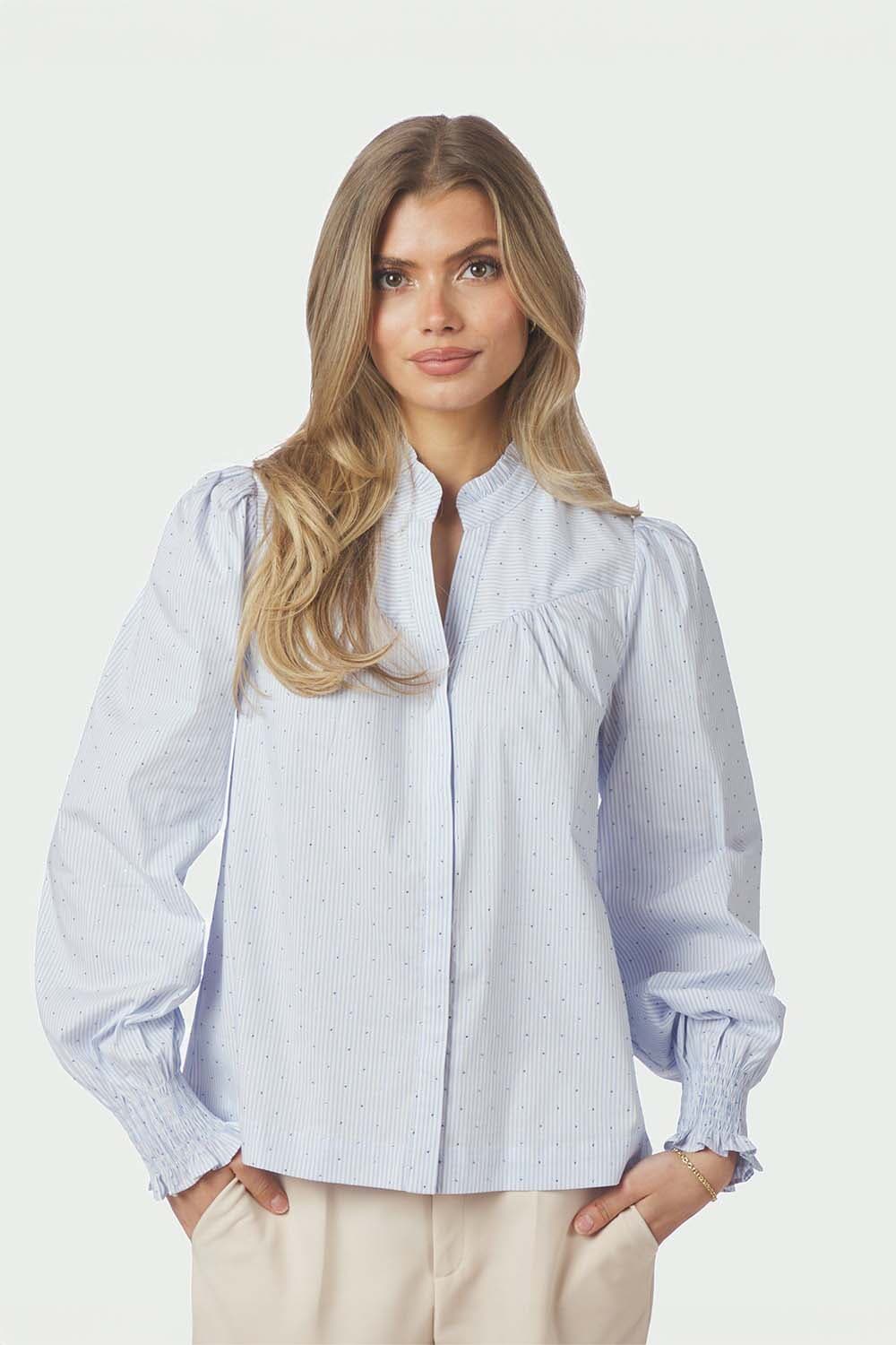 Neo Noir Blouse Astrida Blauw