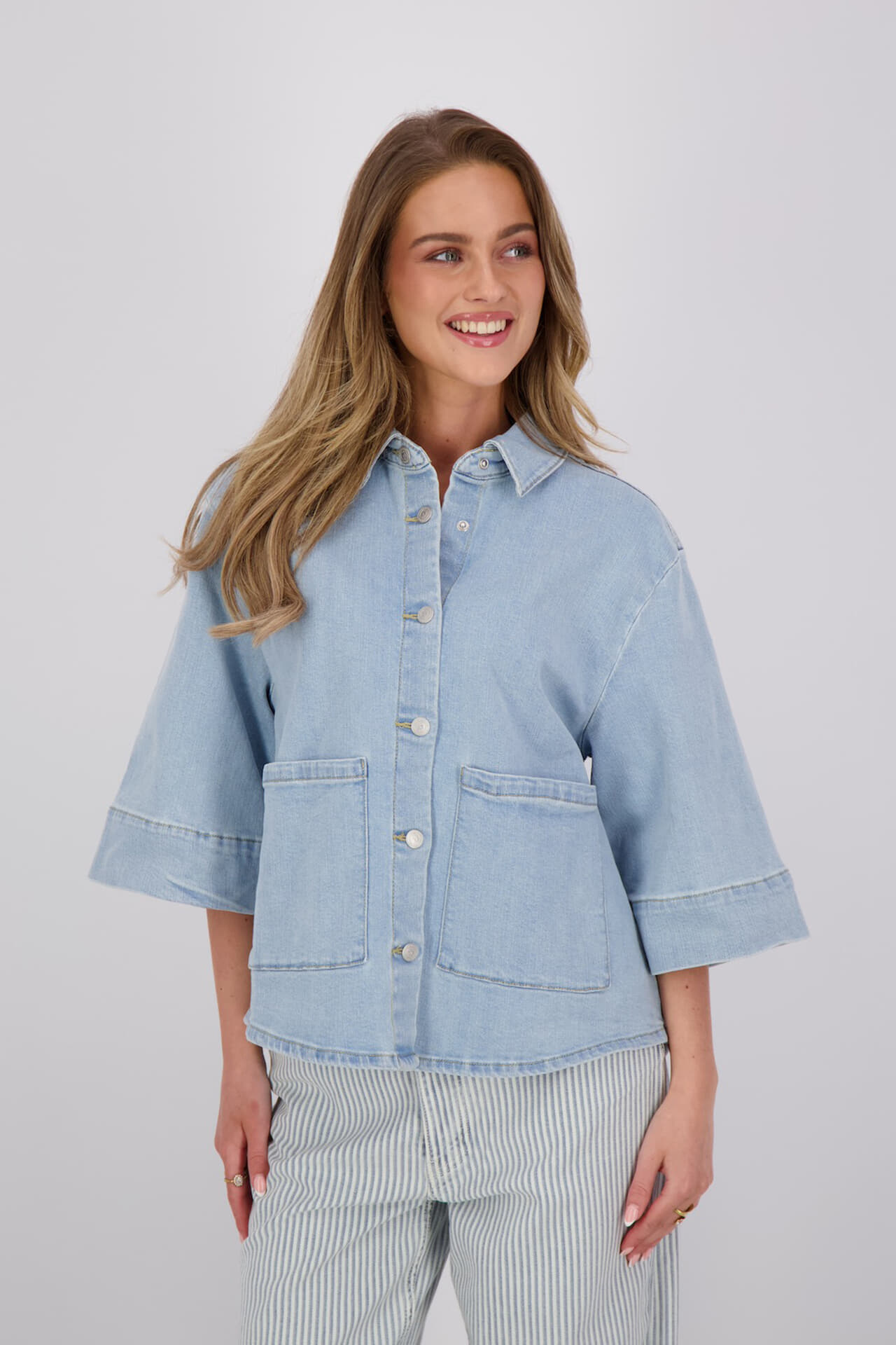 Sisters Point Blouse Olea-JA Jeans Light