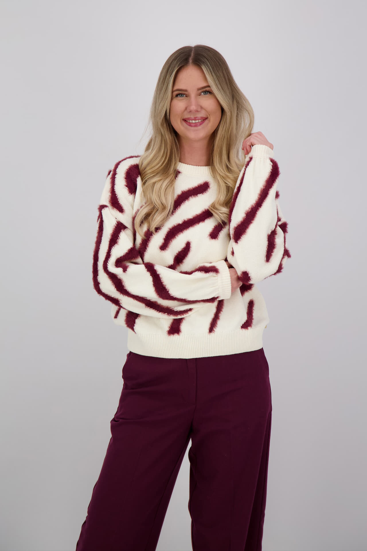 Fabienne Chapot Pullover Zebra  Wit