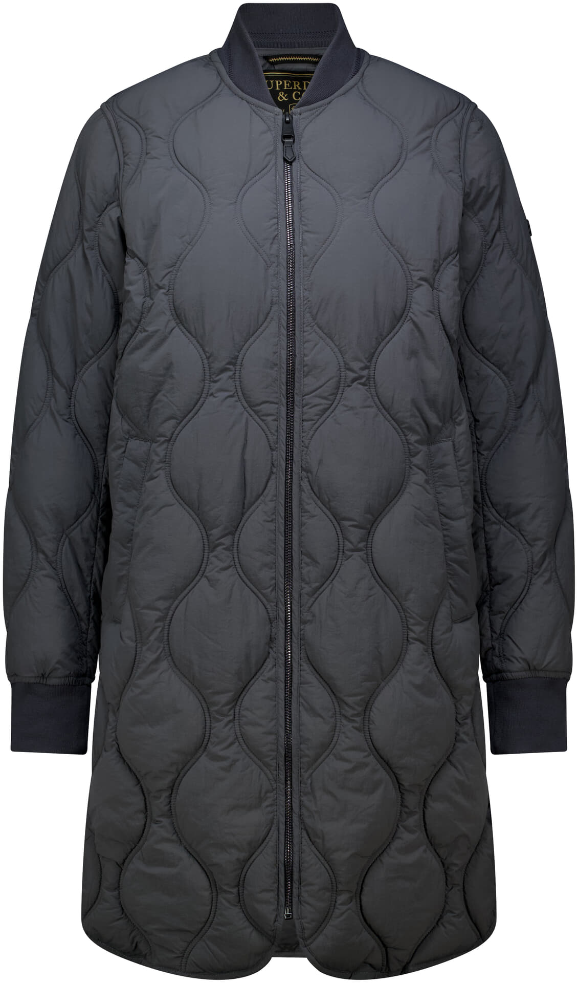 Superdry & Co Jas Longline Onion Antraciet