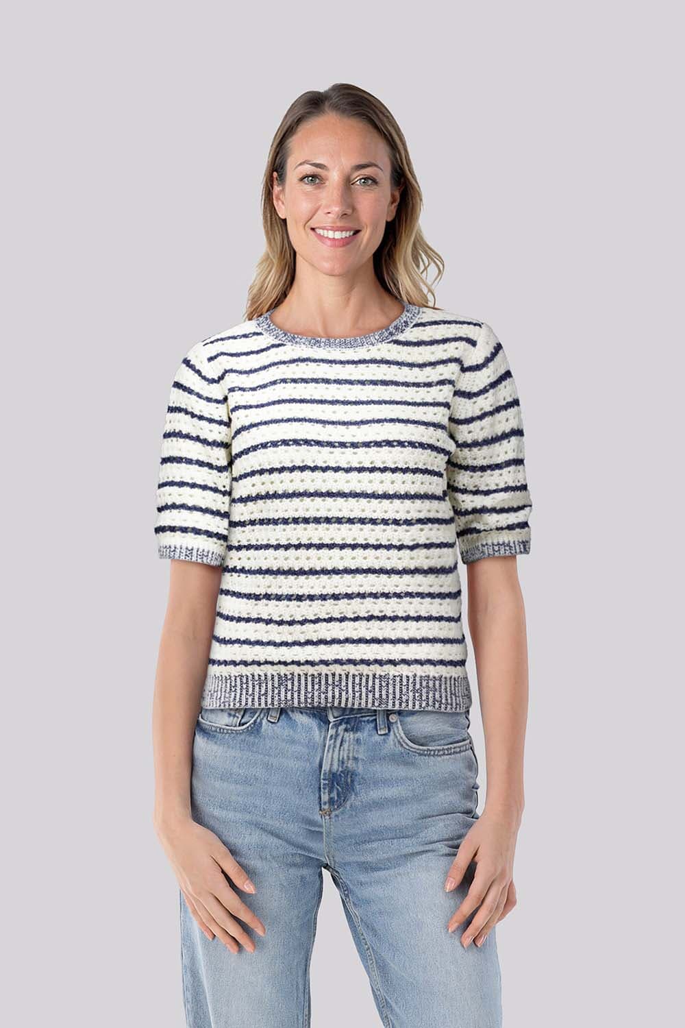 In Shape Trui Inez  Blauw