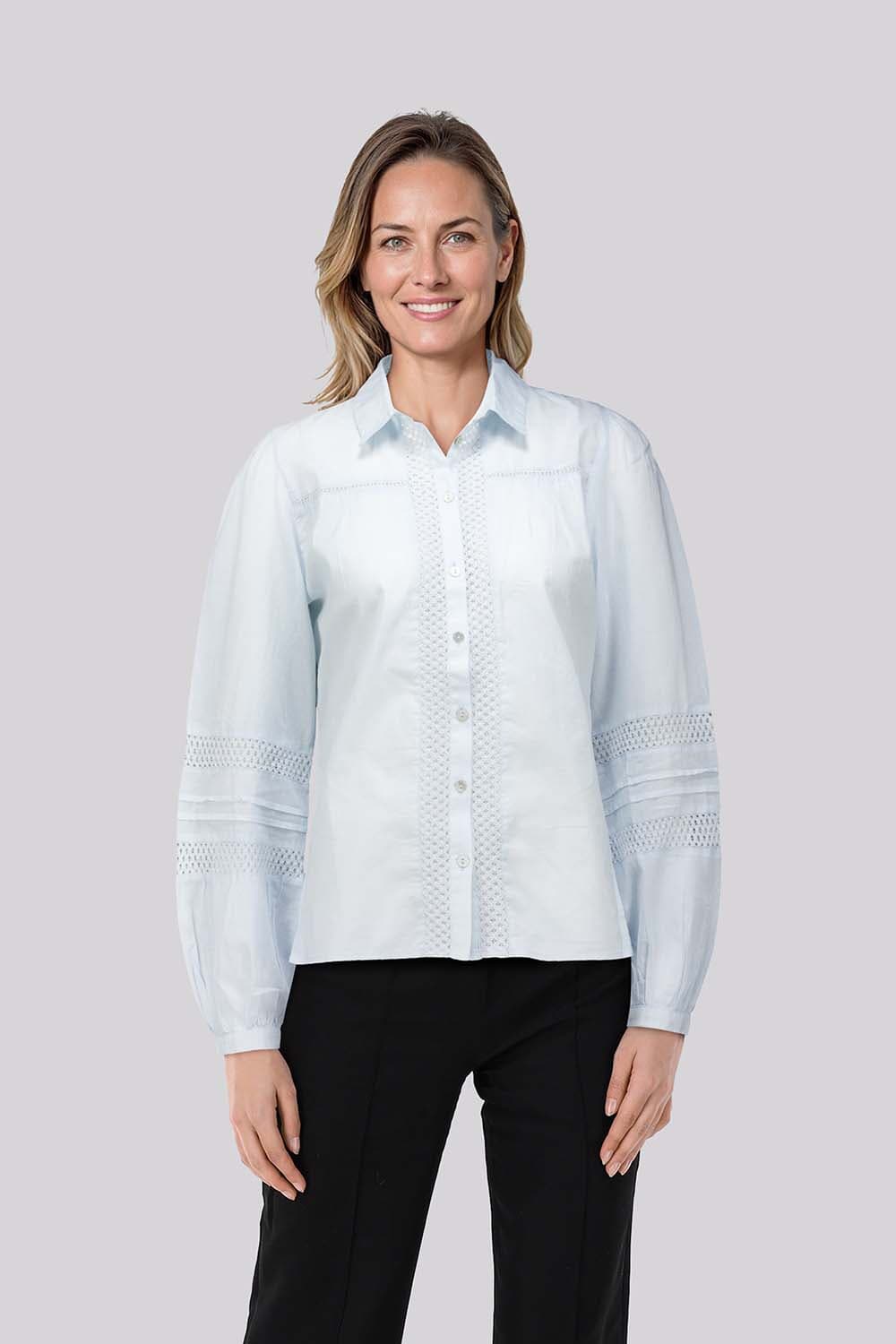 In Shape Blouse Kelsey  Blauw