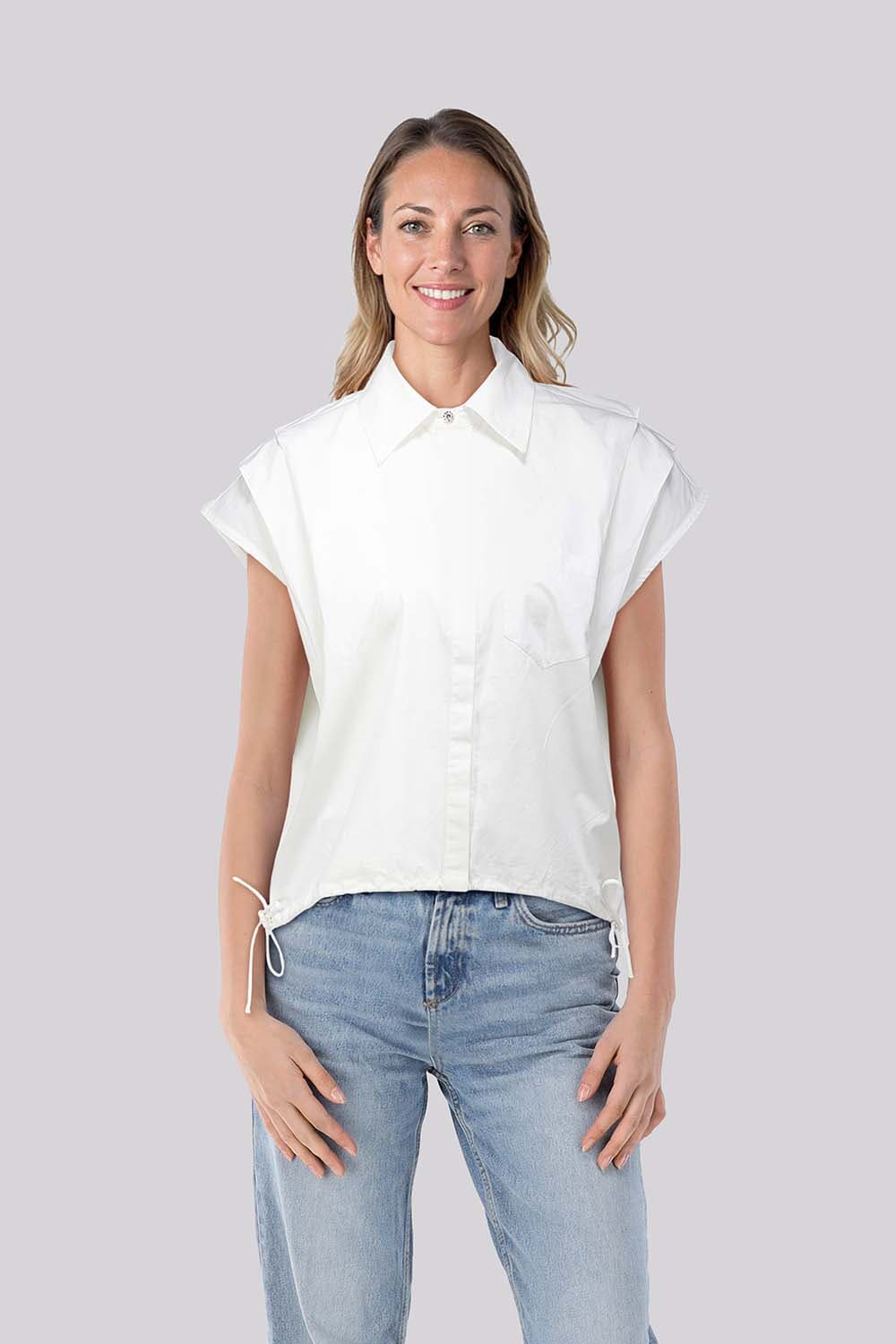 In Shape Blouse Kito  Wit