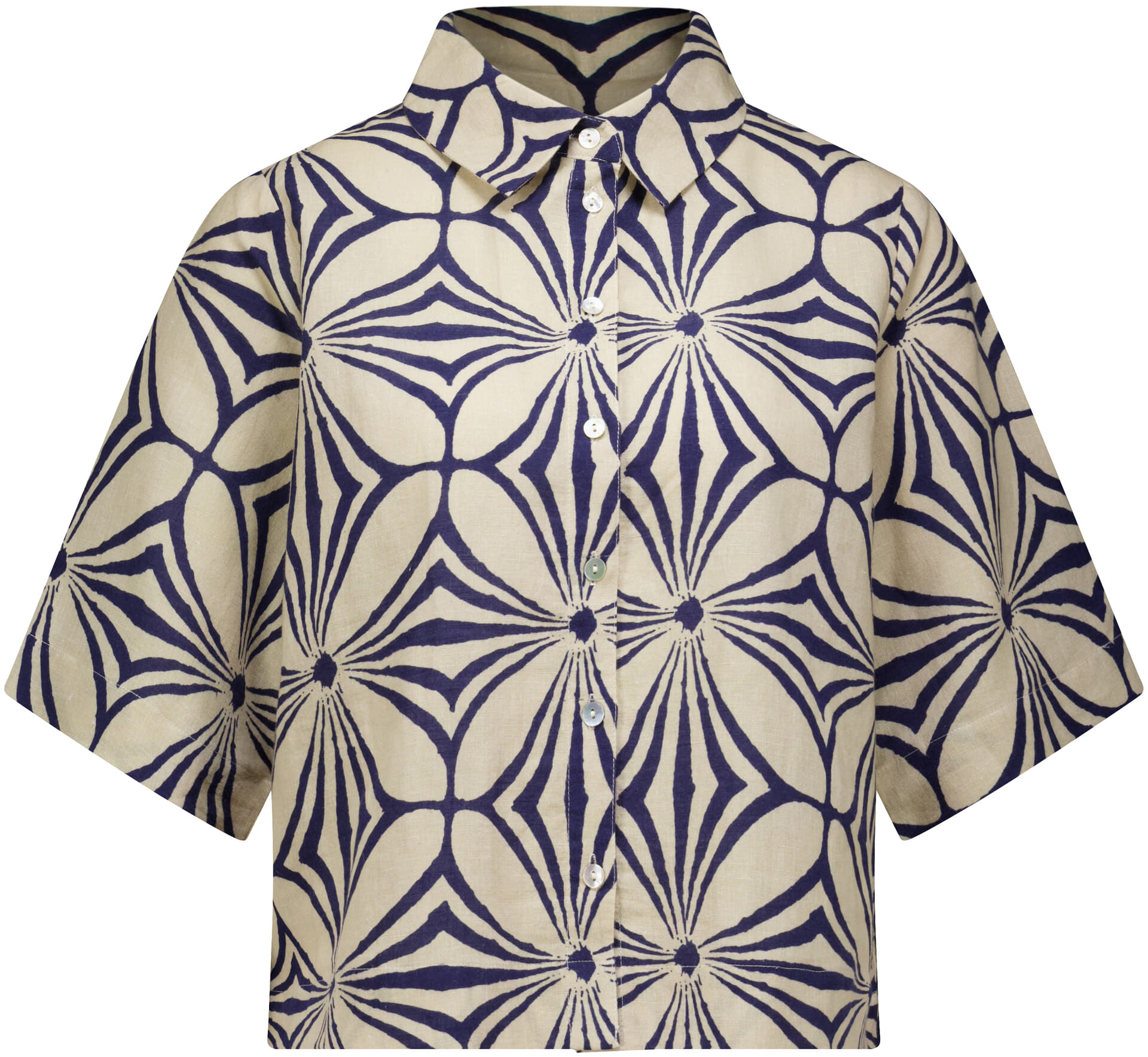 In Shape Blouse Louise  Navy