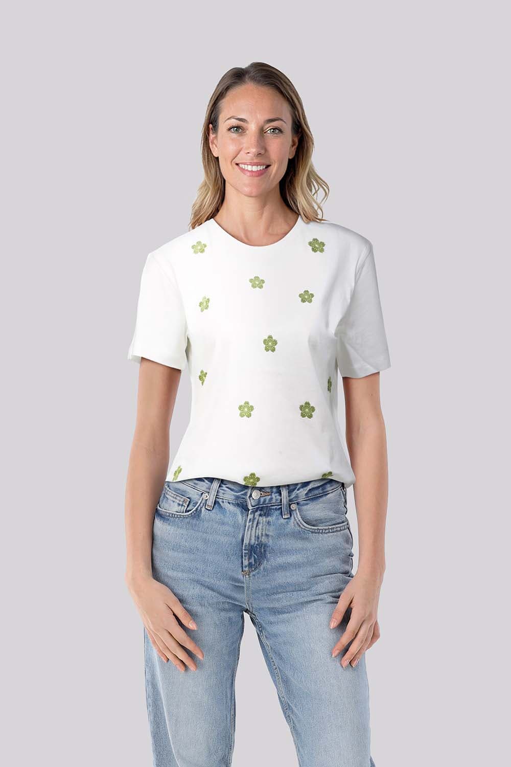 In Shape T-shirt Dabby Wit