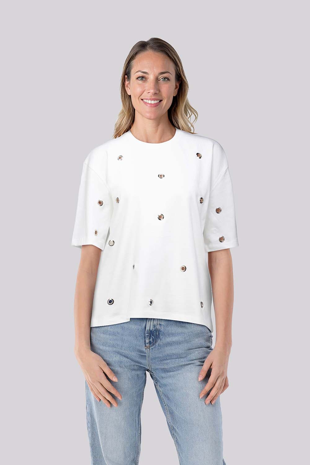 In Shape T-shirt Daantje  Wit