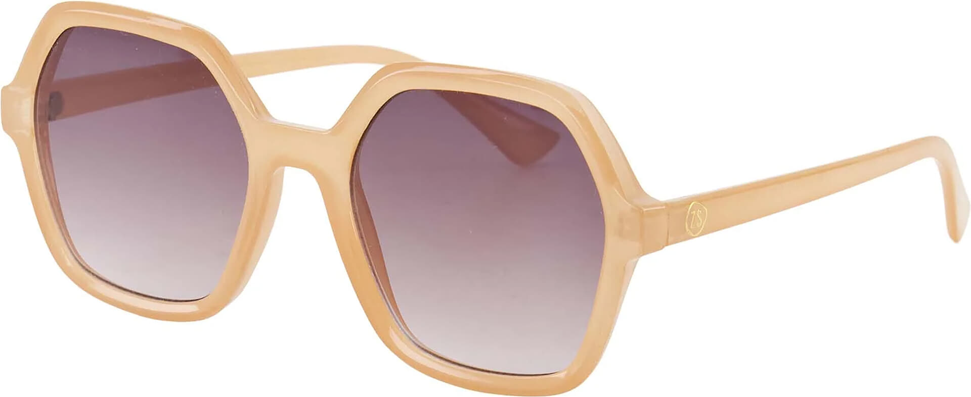 Zusss Zonnebril hoekig Beige