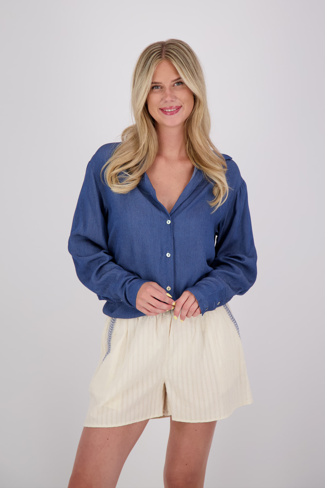 Zusss Blouse Blauw