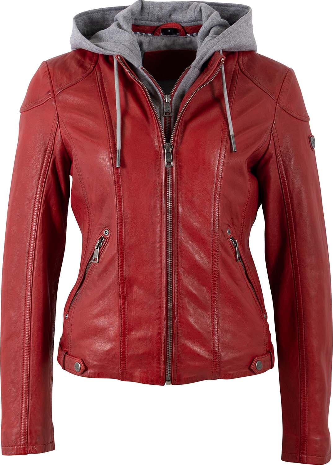 Mauritius Leren jas Rood