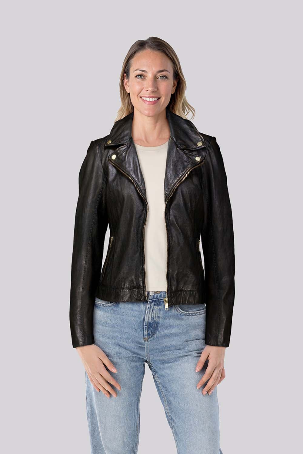 Mauritius Leren jas Zwart