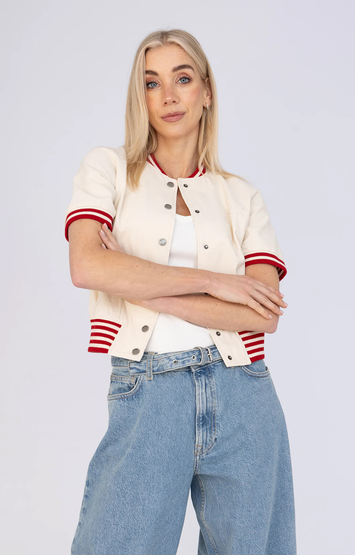 Anna Blue Vest Amy Off White