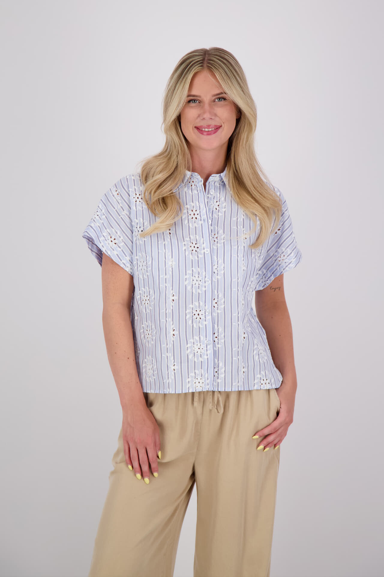 Anna Blue Blouse Lexy Hemelsblauw