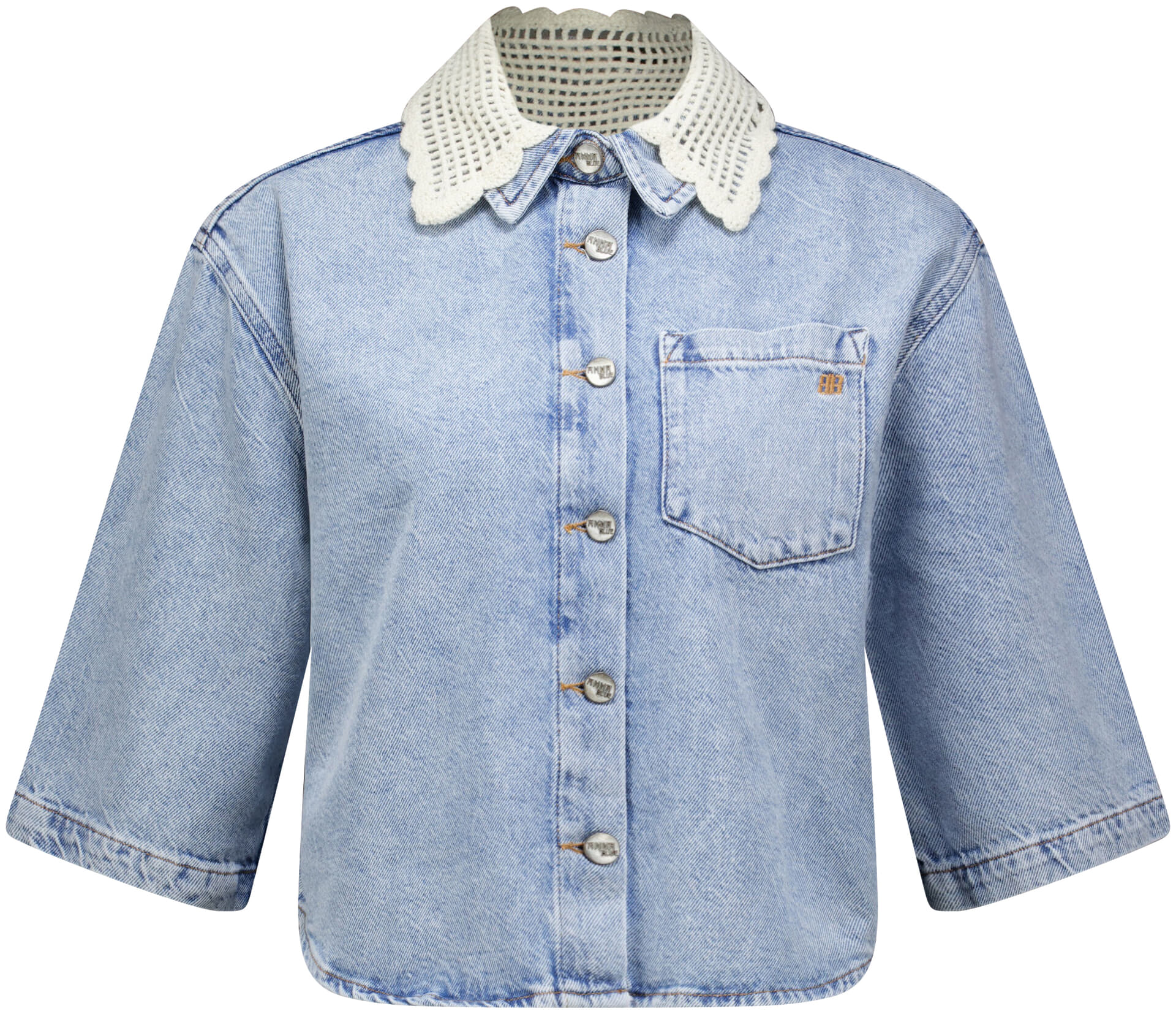 Anna Blue Blouse Shorty Jeans Light
